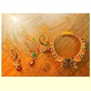 Peacock jwellery set